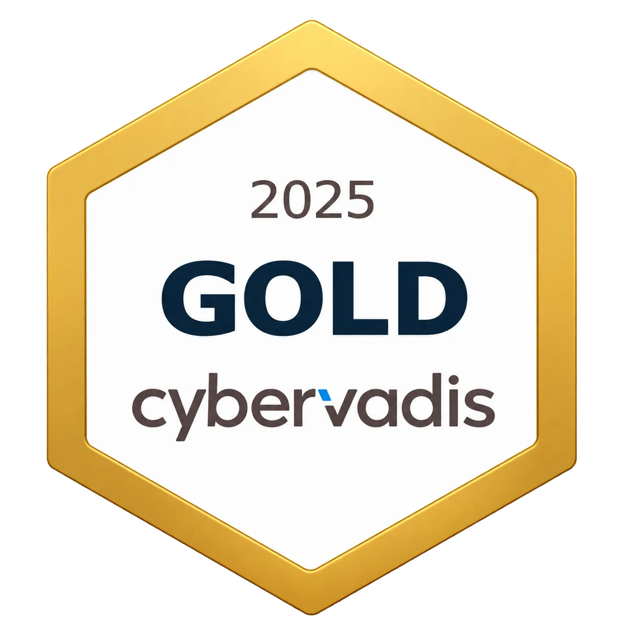 Badge CyberVadis Gold 2025